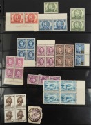 A stockbook containing predominantly an Australian decimal period accumulation in blocks (substantial FV), but also with New Zealand, Nauru, Canada, Christmas Island, etc. Mainly MUH. Worth doing the sums! - 2