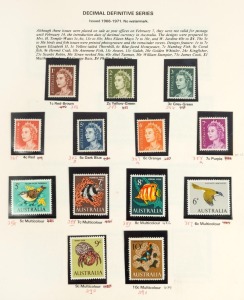 1966-86 patchy collection in Seven Seas album, incl. 1966 defins to $4 MUH; also AAT collection complete to 2001 MUH.