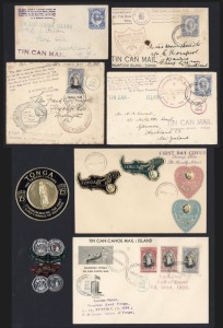 TONGA: A mixed range including several Tin Can Mail covers, various other covers and some stamps. 