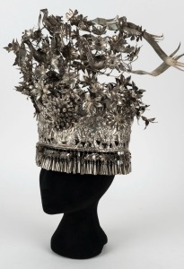 A Chinese silver headdress, 20th century, 27cm high