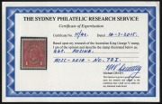 KGV Heads - Single Watermark: 1d Rosine, ACSC 71 I (G68), with 2015 Drury Certificate. - 2