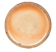 ROYAL DOULTON stoneware antique English tankard with silver plated mount by EMILY PARTINGTON, circa 1879, impressed factory mark and artist's monogram to base, 25cm high - 2
