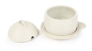 WEDGWOOD rare antique English pottery beehive form honey skep, circa 1815, impressed "WEDGWOOD, W.", 10cm high - 2