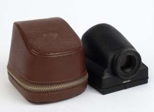 ROLLEI: Rolleiflex eye-level prism finder with matching leather case.