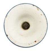 WEDGWOOD antique English blue Jasper Ware&nbsp;pottery vase in the Portland style, adorned with classical muses in relief, circa 1800, impressed "WEDGWOOD", 20cm high - 5