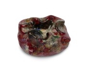 ROYAL DOULTON&nbsp;"Chang" saggarware dish by CHARLES NOKE and HARRY NIXON, circa 1925, stamped "Royal Doulton, Chang, England, Noke, H. N.", 5cm high, 13cm wide