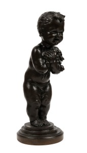 ELIZABETH DEHLE (1912 - ?), "The Arrival", cast bronze, signed "E. DEHLE, 1946", 34cm high