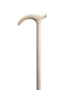 A fine antique full ivory walking stick, the shaft made in two sections, 19th century, ​​​​​​​92cm high - 2