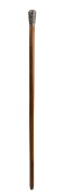 An antique walking stick with Chinese silver dragon top, engraved with ownership details "J.H. LINDSAY, TO BURTON, ALVA ST. DUNEDIN, 16/6/92", on Malacca cane shaft, (missing ferrule), 19th century, 87cm high