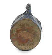 JOLLIFF pottery jug with wind swept tree decoration, incised "Jolliff, 1933, F.E,C., Hand Made, VIC", 14cm high, 15cm wide - 3
