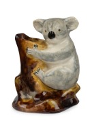 GRACE SECCOMBE koala tree stump vase, 13cm high