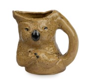 STAN & GEOFF GILBERT (MERRIC BOYD design) pottery koala jug, signed "Koala, Vic. Australia, 1929", ​​​​​​​11cm high x 11cm wide