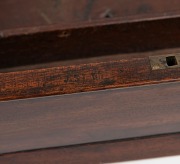 JOSEPH SLY Colonial cedar sewing box with lift out insert tray stamped "J. Sly" near the lock 19th century, 11cm high, 29cm wide, 19cm deep. - 2