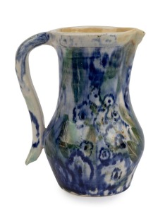 ARTHUR MERRIC BOYD & NEIL DOUGLAS pottery jug, signed "Arthur Merric Boyd, N.D.", 16cm high, 13cm wide.