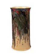 P.P.P. (PRESTON PREMIER POTTERY) vase with dribble glaze, stamped "PPP", ​​​​​​​26.5cm high