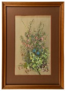MARIAN ELLIS (ELLIS) ROWAN (1848-1922), (untitled wildflowers with boronia), lithograph, signed lower right "Ellis Rowan", 47 x 29cm, 68 x 49cm overall - 2