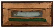 WEDGWOOD "Classical Reliefs" antique English blue Jasper Ware pottery plaque, circa 1820s, impressed "WEDGWOOD", the plaque 12.5 x 41cm, framed 30 x 59cm overall - 3