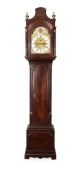 THOMAS JACKSON, LONDON: A George III mahogany pagoda hood long case clock, circa 1770.