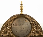 GEORGE WREN, NOVEMBER 1770: A traveling weight driven alarm timepiece. - 5