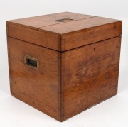 An antique English four piece sterling silver tea service with engraved decoration, housed in original fitted oak case, manufactured by Thomas Shepherd of London, circa 1877, the largest 30cm high, 2388 grams total - 3