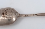 Twenty assorted antique sterling silver teaspoons, mostly 18th century, ​​​​​​​the largest 11.5cm long, 212 grams total - 3