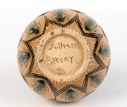 FULHAM POTTERY stoneware vase, 19th century, incised "Fulham Pottery" with artist's monogram (illegible) to base, 13.5cm high - 2