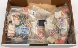 An accumulation; mainly earlies of Europe, British Empire, Asia, etc., in packets in a small box. (100s).