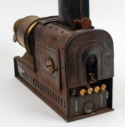 Brass and tin helioscopic&nbsp;magic lantern,&nbsp;c. 1890s, with plate on top that reads 'Patent № 2459'. - 3