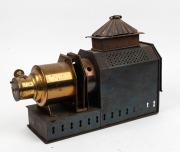 Brass and tin helioscopic&nbsp;magic lantern, c. 1890s. - 2