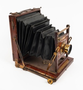 WATSON & SONS: 12 x 16cm plate field camera, c. 1885, with Beck Symmetrical lens.