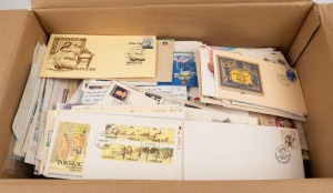 Large carton containing an accumulation of FDCs and Special covers; mainly Australia, AAT, Pacific Islands and New Zealand. (100s).