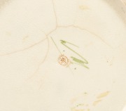 MACINTYRE&nbsp;MOORCROFT antique English celadon glazed pottery fruit bowl with corn flower decoration, 19th/20th century, stamped "MACINTYRE BURSLEM, ENGLAND" with green underglaze&nbsp;initials "W. M.", 13cm high, 25cm wide - 3
