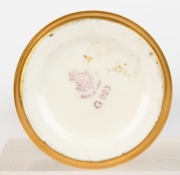 ROYAL WORCESTER&nbsp;antique English porcelain vase with hand-painted berries and blossoms decoration, signed "K. BLAKE", circa 1930, puce factory mark to base, 15.5cm high - 3