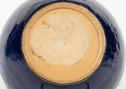 ROYAL DOULTON blue and green glazed stoneware jardiniere, early 20th century, impressed factory mark to base, 18cm high, 23cm wide - 2