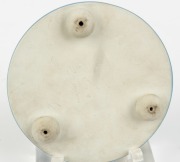 WEDGWOOD antique English blue Jasper Ware pottery trivet, 19th century, impressed "WEDGWOOD, ENGLAND", 12cm diameter - 3