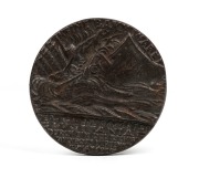 LUSITANIA cast bronze medal (55mm). - 2