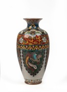 An antique Japanese Ginbari cloisonne vase, Meiji period, 19th/20th century, 12cm high