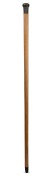 An antique walking stick with turned horn handle on a full Malacca shaft with matching horn ferrule, 19th&nbsp;century, 90cm high