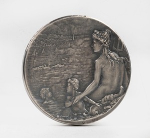 EDUCATION DEPARTMENT VICTORIA - Swimming and Life Saving Medal, 1933-34, silver 52mm, made by Stokes; awarded to GRAHAM KIRKWOOD.