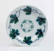 VAN DIEMEN'S LAND INTEREST: "Gardeners & Amateurs Horticultural Society" porcelain plate, stamped "MANN, VENABLES & Co. HANLEY", 19cm diameter. The society was founded in Launceston, Tasmania in 1844.