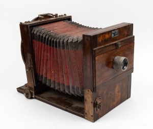 DEMARIA-LAPIERRE & MOLLIER: 15 x 10cm plate tailboard camera, c. 1900s, with H. Roussel Paris Trylor 135mm f4.5 lens [#436353].