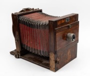 DEMARIA-LAPIERRE & MOLLIER: 15&nbsp;x 10cm plate tailboard camera, c. 1900s, with H. Roussel Paris Trylor&nbsp;135mm f4.5 lens [#436353].