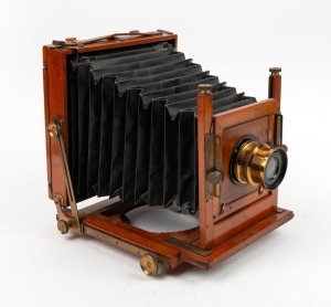 4¾ x 6½" plate field camera with Beck Symmetrical lens.