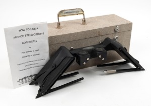 GORDON ENTERPRISES: Type F-71 Mirror Stereoscope [#8901] in 48 x 16 x 13.5cm wooden box.