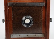 BURKE & JAMES: 'Watson' 5 x 7" plate tailboard camera with aluminium fittings and Schneider-Kreuznach Componon 135mm f5.6 lens [#10048432]. - 2