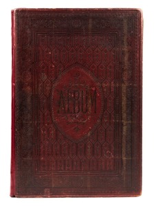 An antique folio size scrap album, 19th century