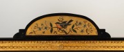 W. H. ROCKE & Co. of MELBOURNE antique overmantle mirror in ebonised and gilt frame with hand-painted crest, circa 1880, bearing oval retailer's plaque on reverse "W. H. Rocke & Co., Melbourne", 162cm high, 144cm wide - 3