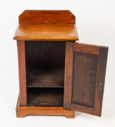 An Australian blackwood single door pot cupboard with brass handle, late 19th century, 78cm high, 46cm wide, 32cm deep - 2