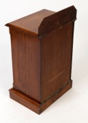 An Australian blackwood single door pot cupboard with brass handle, late 19th century, 78cm high, 46cm wide, 32cm deep - 3