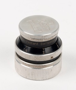 BOLEX-PAILLARD: Yvar AR 15mm f2.8 lens [#104556], with metal front and rear caps.